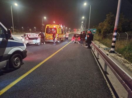 الشيخ دنون : حادث طرق مروع واصابات في المكان